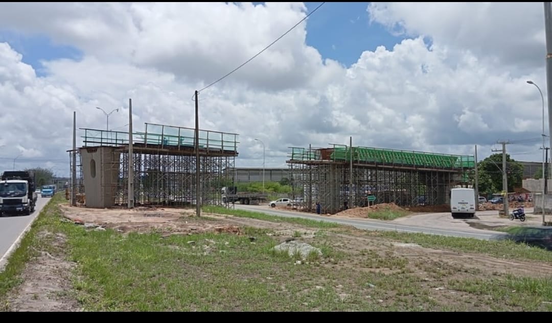 Obras do Viaduto do Bairro das Indústrias avançam e prometem melhorar mobilidade em João Pessoa