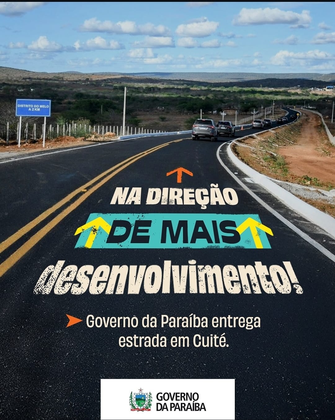 Governo da Paraíba entrega pavimentação no Distrito do Melo, em Cuité